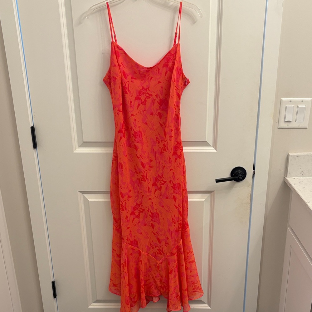 All in Favor Red Floral Maxi Dress